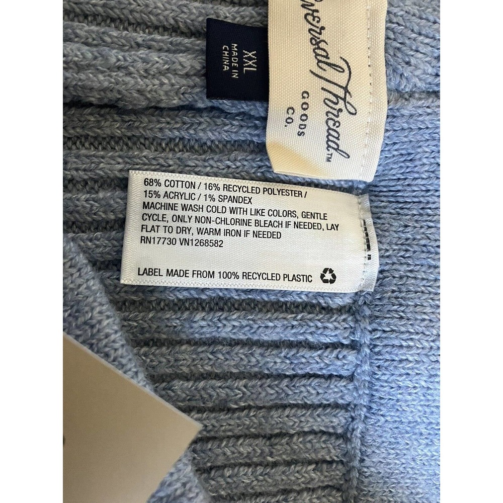 Women’s Universal Threads Knitted Drawstring Pants Size XXL Blue Q9 - Picture 7 of 8